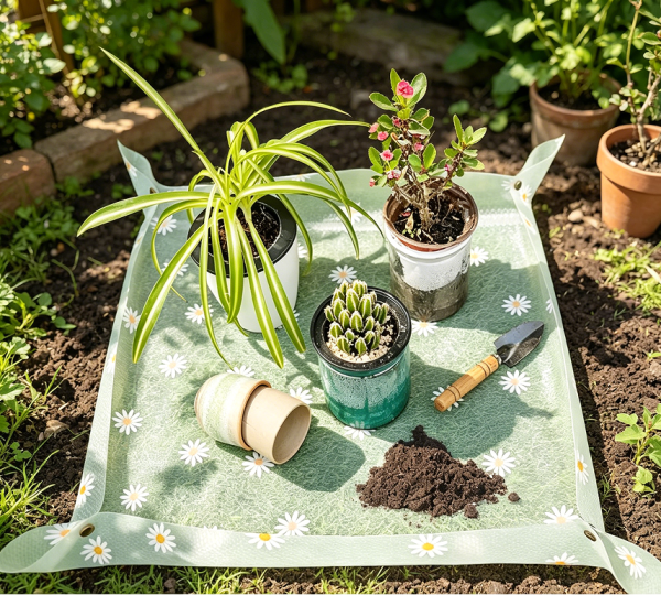 60 cm Clear Waterproof Foldable Plant Potting Tray