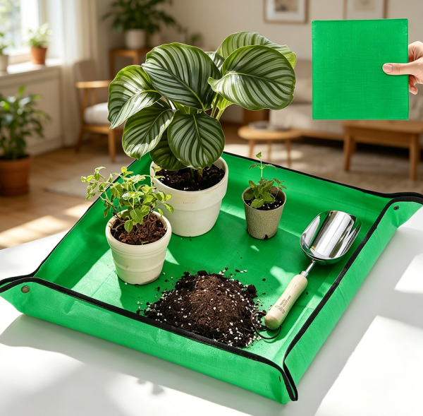68x68 cm Ultra-Thick Double-Sided Waterproof Repotting Mat